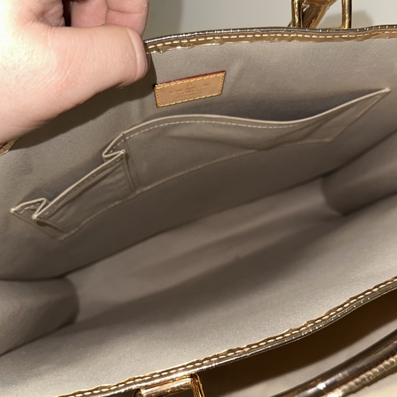 Louis Vuitton monogram mirror gold sac plat shopper tote purse - Picture 12 of 15